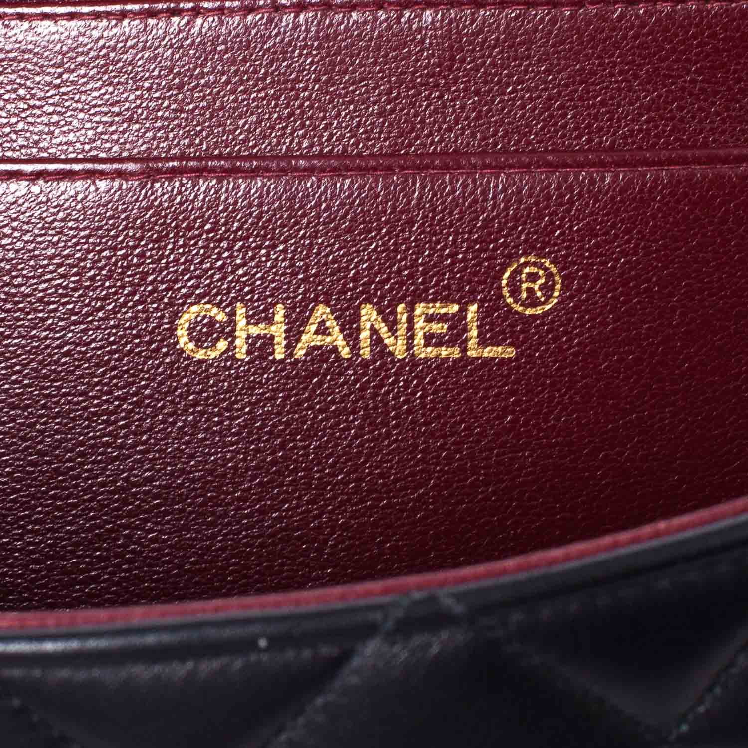 Chanel Lambskin XL Jumbo Flap Black 7 of 9