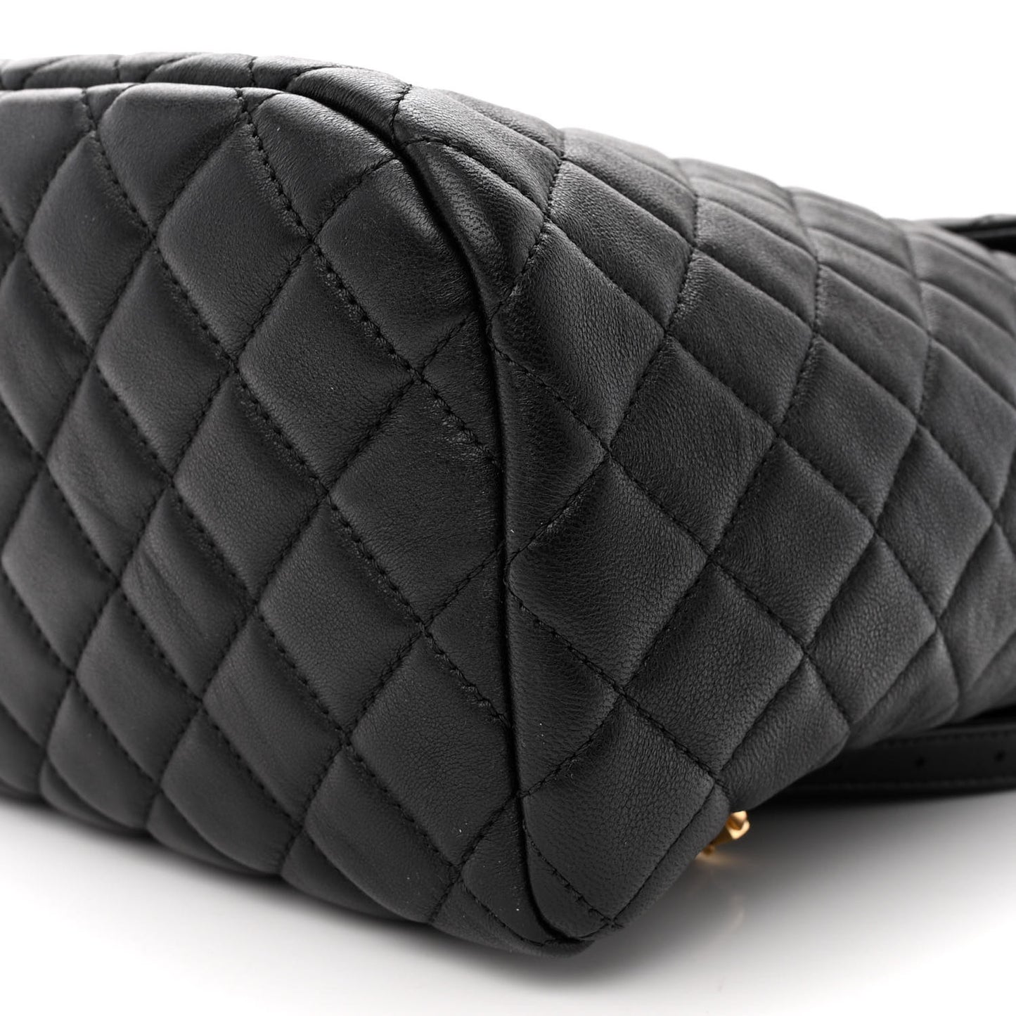 Lambskin Quilted Large Urban Spirit Backpack Black