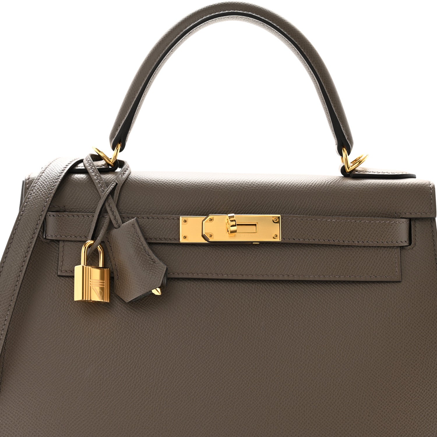 Hermes Epsom Kelly Sellier 28 Gris Etain 8 of 11