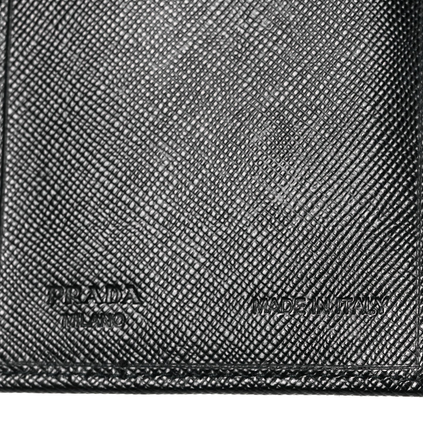Saffiano Flap Wallet Black