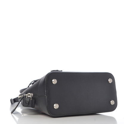 Balenciaga Signature Grained Calfskin Logo S Ville Top Handle Bag Black Rose Shocking 5 of 10