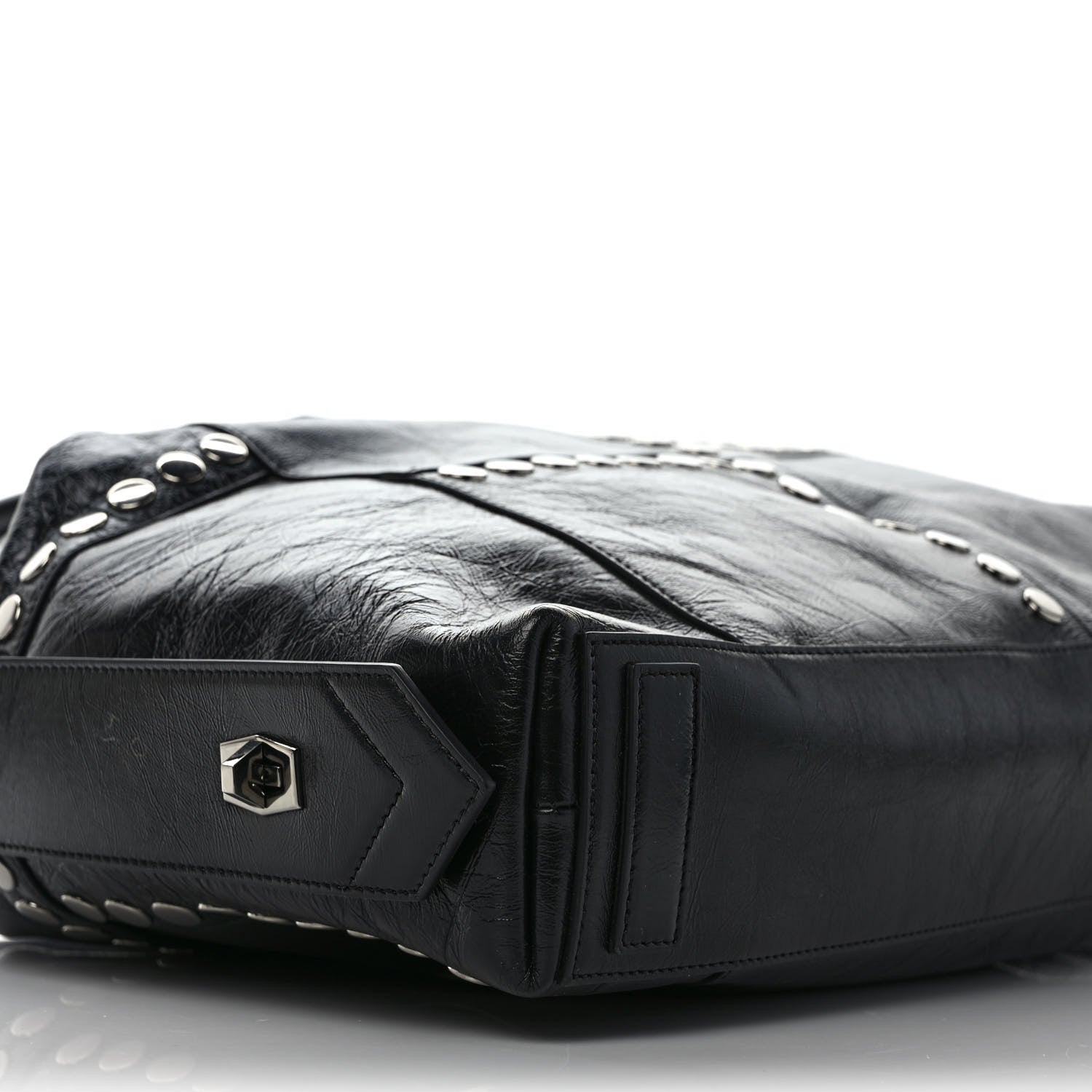 Givenchy Smooth Calfskin Medium Studded Soft Antigona Black 6 of 9