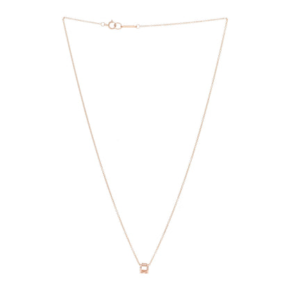 Tiffany 18K Rose Gold Atlas Open Pendant Necklace 3 of 6