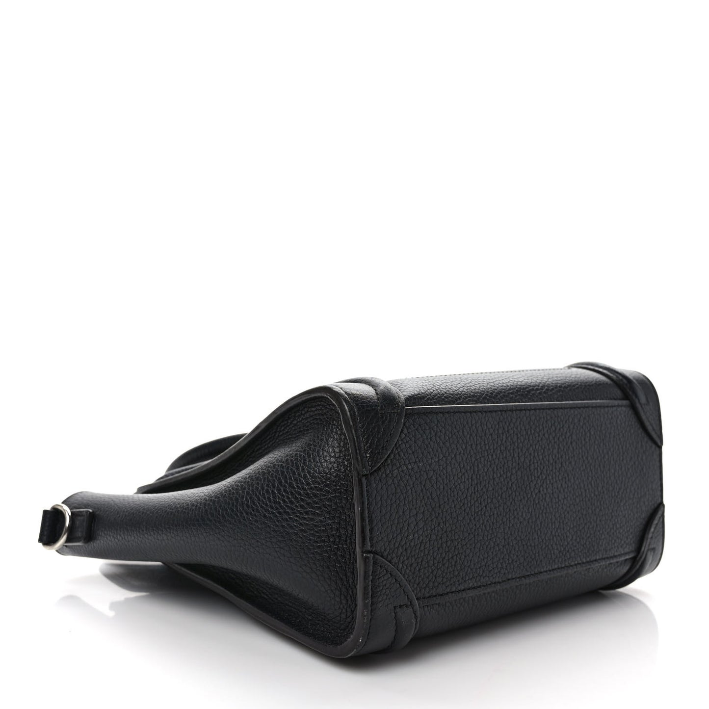 Drummed Calfskin Nano Luggage Black