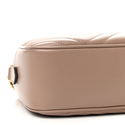 Gucci Calfskin Matelasse Small GG Marmont Chain Shoulder Bag Porcelain Rose 8 of 9