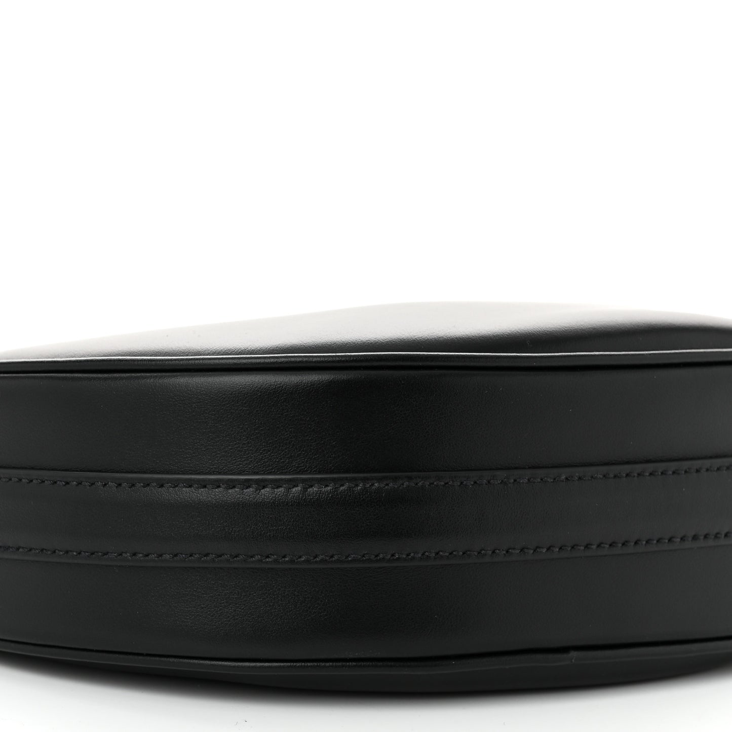 Soft Calfskin Arque Shoulder Bag Black