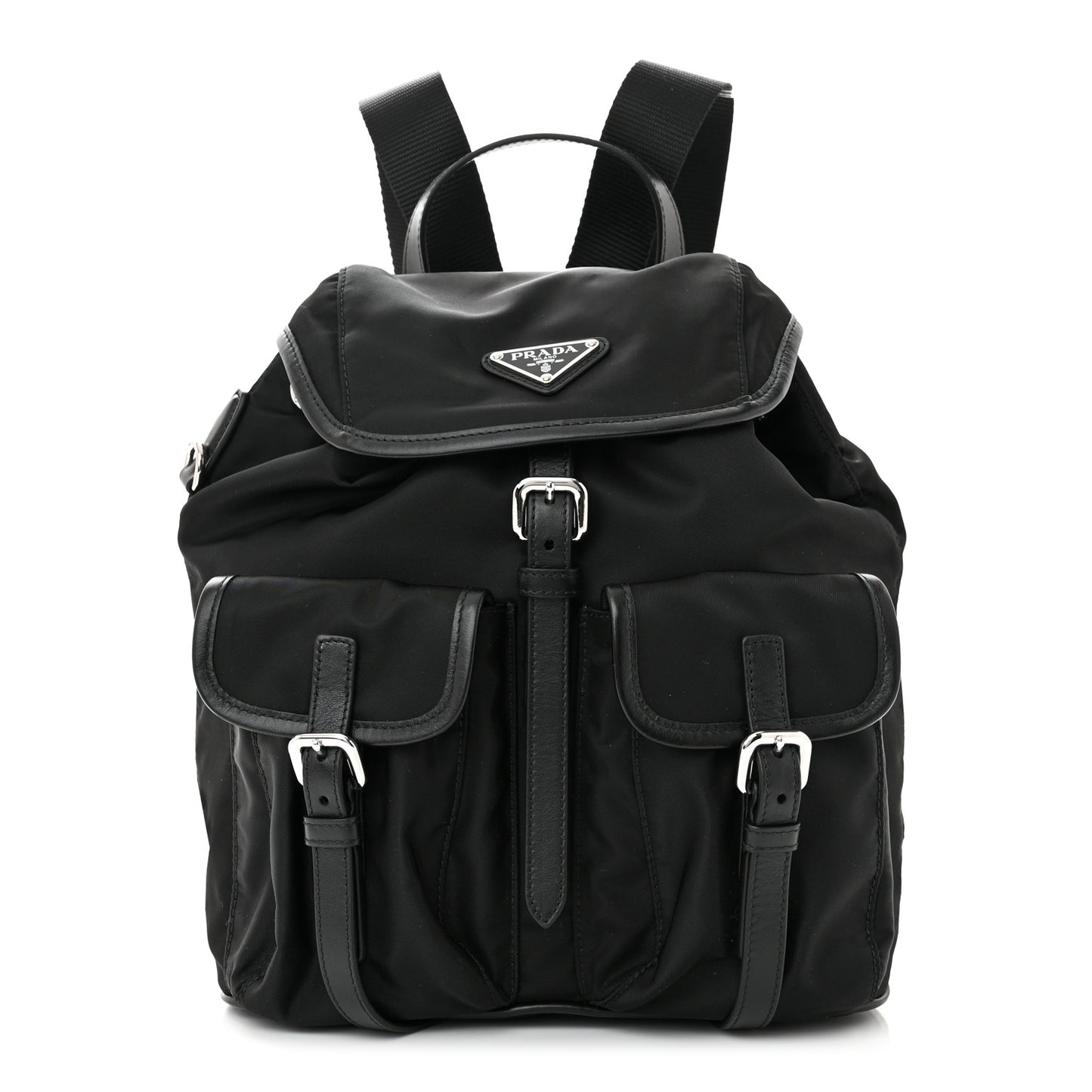 Tessuto Nylon Vitello Backpack Black