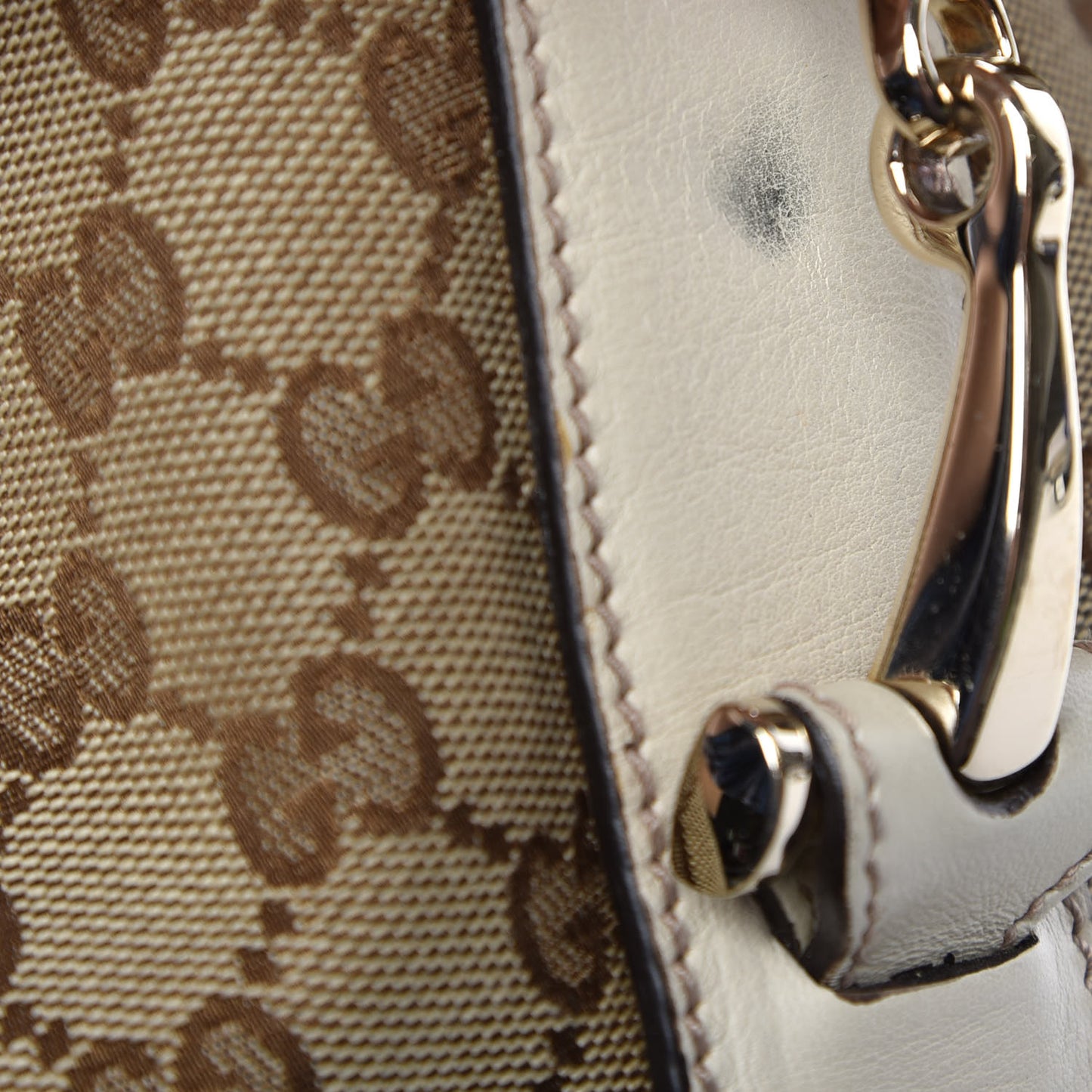 Monogram Small Pelham Shoulder Bag Off White