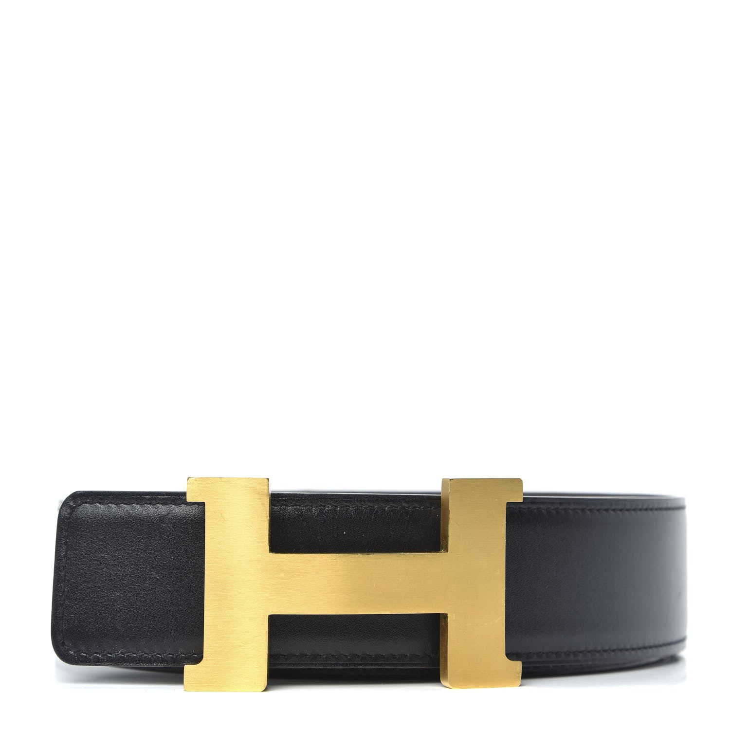 Hermes Box Chamonix 32mm H Belt 90 Black Chocolate 1 of 5