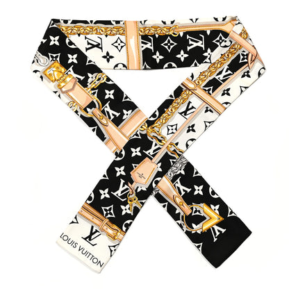 Louis Vuitton Silk Monogram Confidential Bandeau Black 2 of 3
