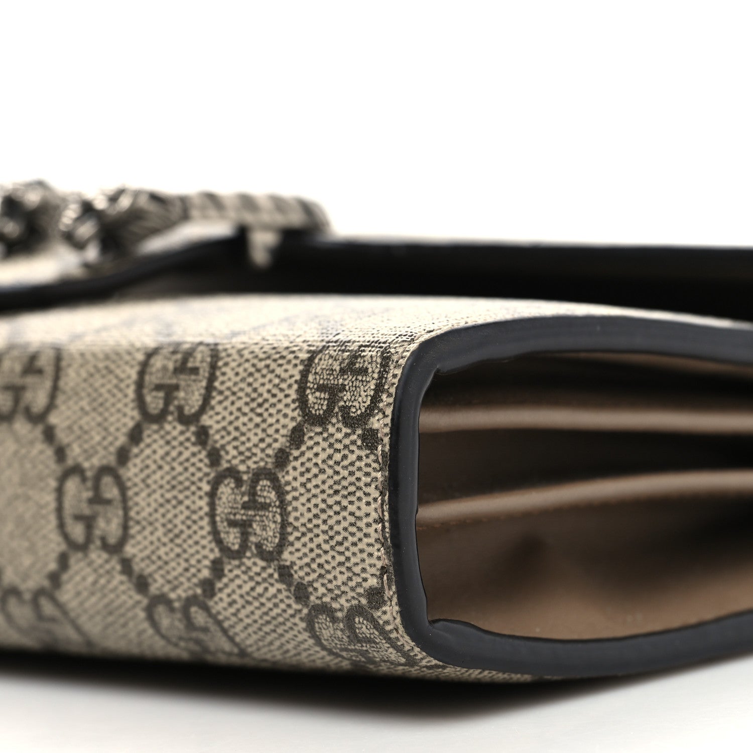 Gucci GG Supreme Monogram Mini Dionysus Chain Wallet Beige Taupe 10 of 14