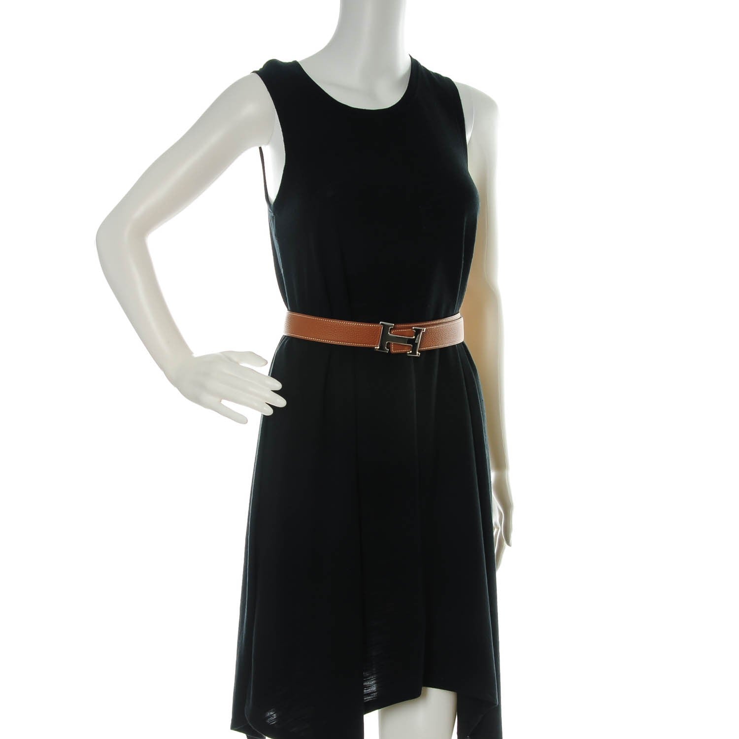 Hermes Box Togo 32mm H Belt 100 Black Gold 2 of 6