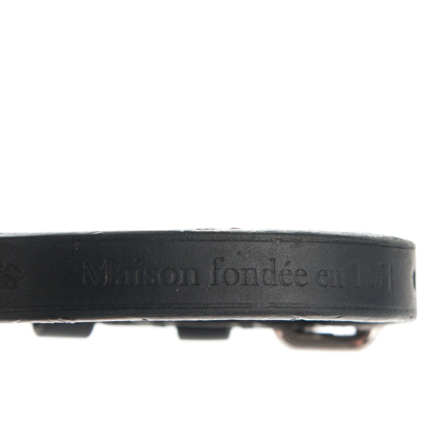 Calfskin Stamp It Bracelet 17 Black