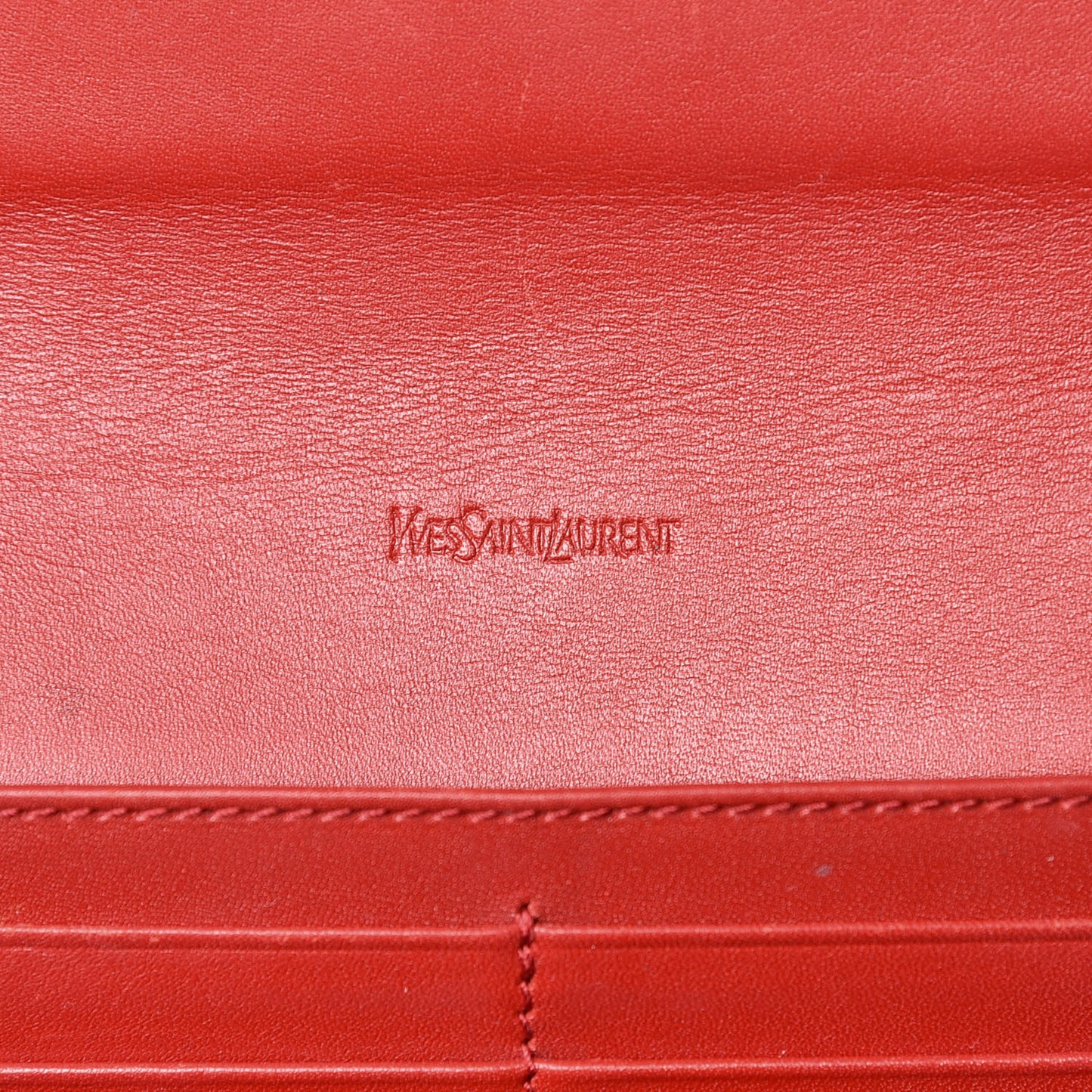 Patent Belle De Jour Flap Wallet Red