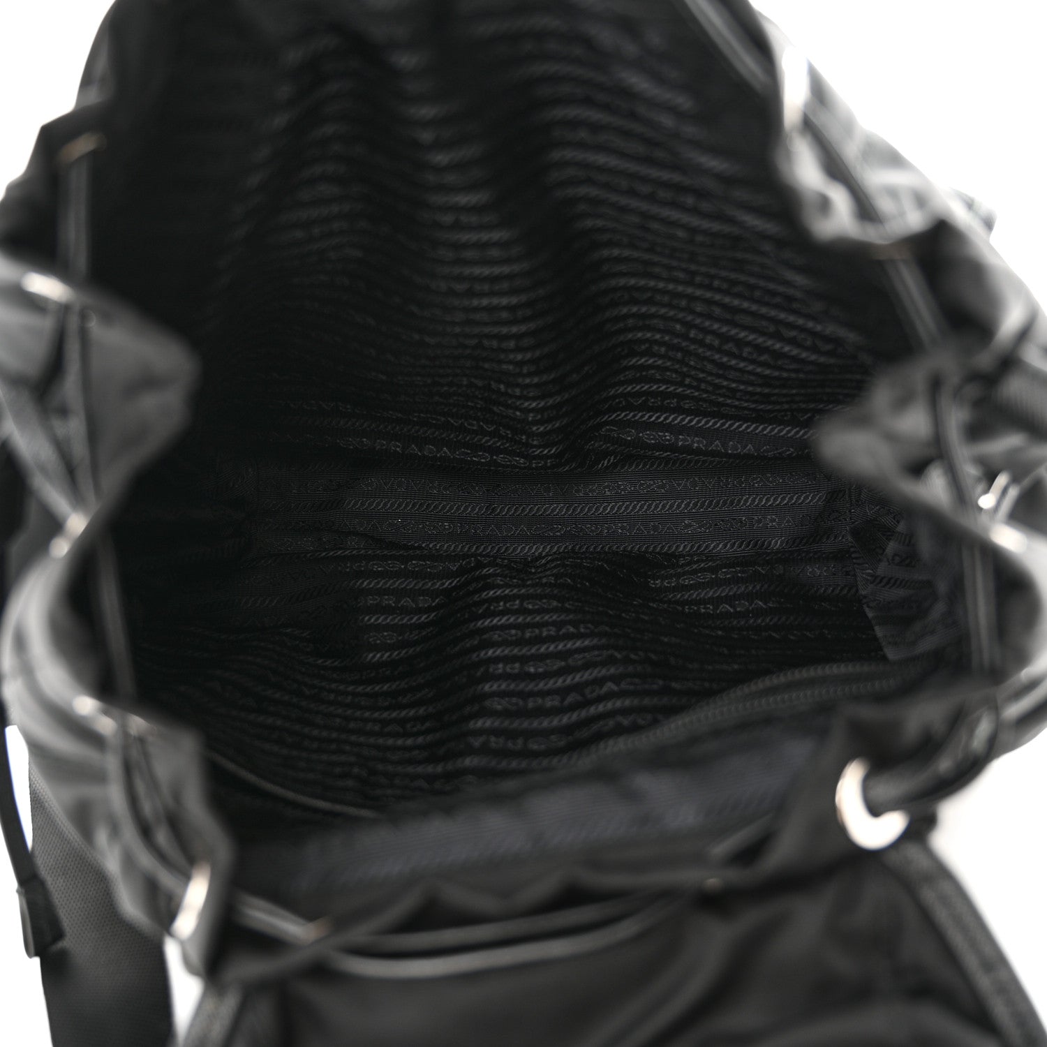 Prada Tessuto Nylon Saffiano Vela Quilted Backpack Black 5 of 16