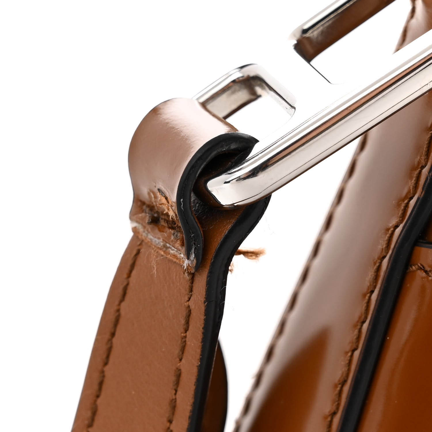 Prada Spazzolato Cleo Flap Adjustable Strap Shoulder Bag Tobacco 11 of 13