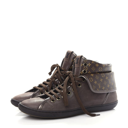 Louis Vuitton Calfskin Monogram Brea Sneaker 37 Brown 3 of 10