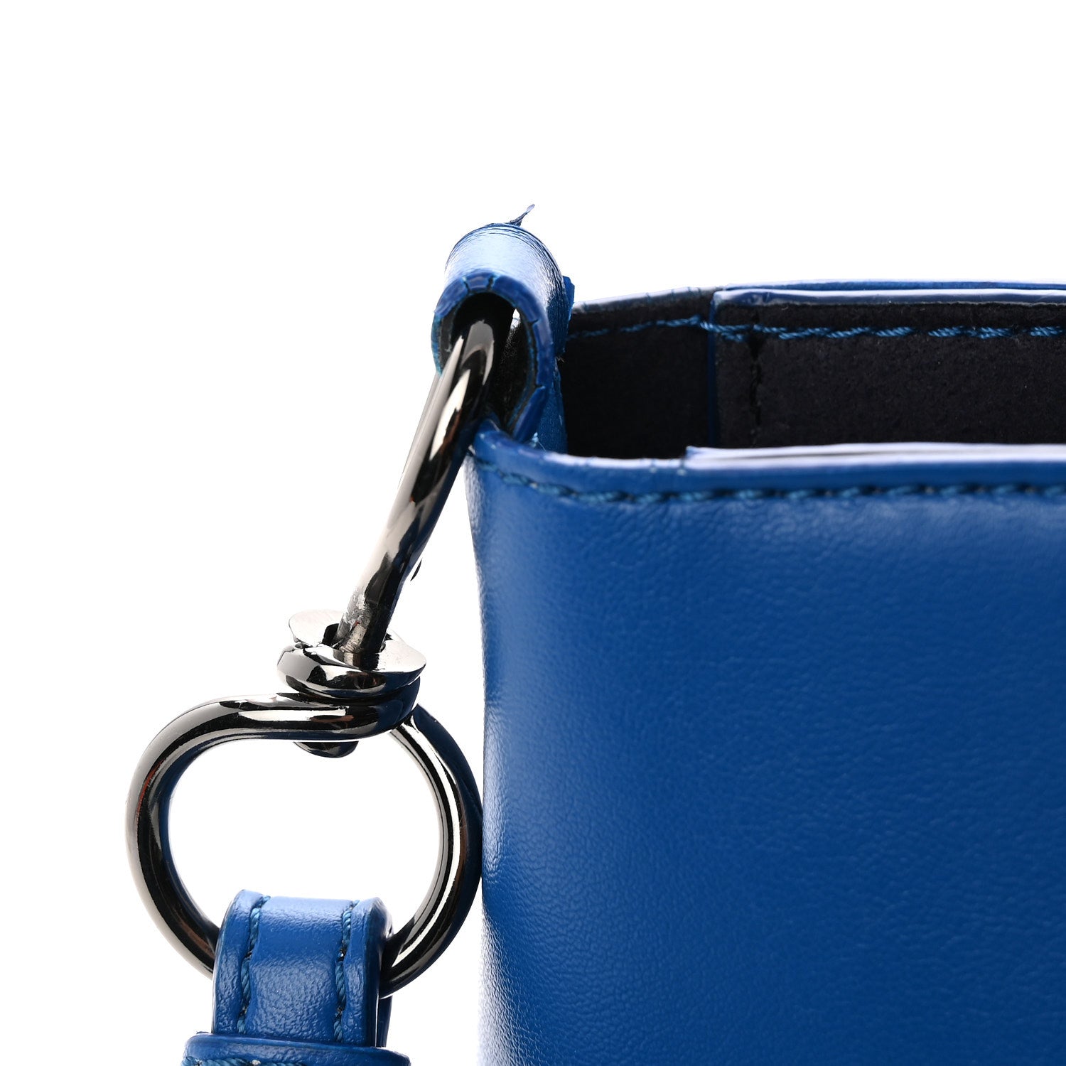 Stella McCartney Eco Alter Nappa Perforated Logo Mini Crossbody Blue 10 of 10