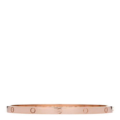 Cartier 18K Pink Gold Small LOVE Bracelet 17 1 of 8