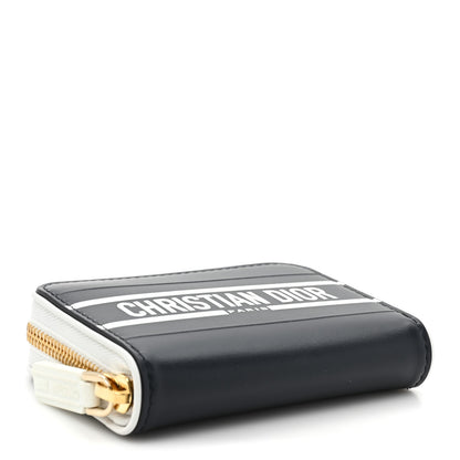 Christian Dior Calfskin Vibe Voyageur Card Holder Blue White 4 of 13