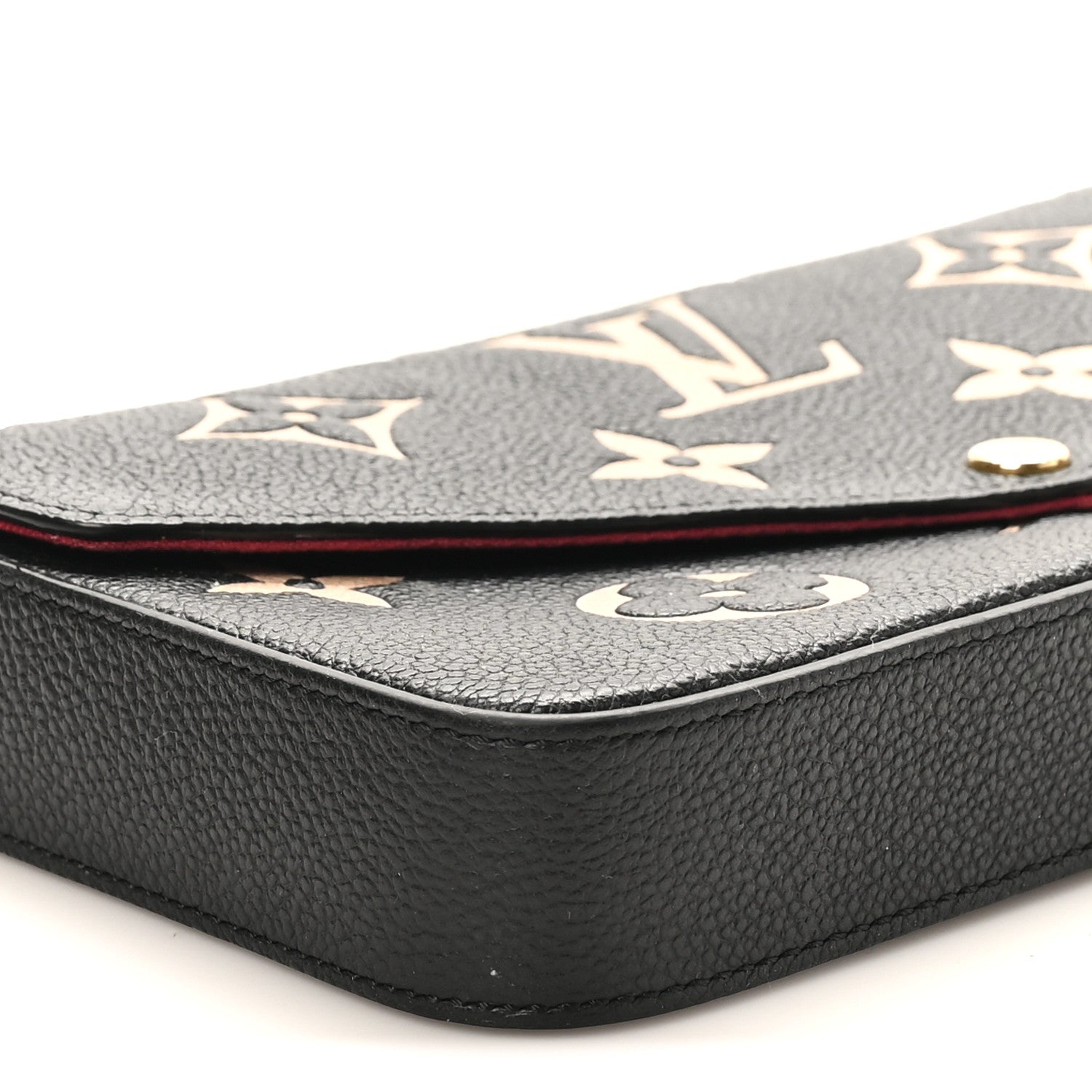 Louis Vuitton Empreinte Monogram Giant Felicie Pochette Black Beige 9 of 11