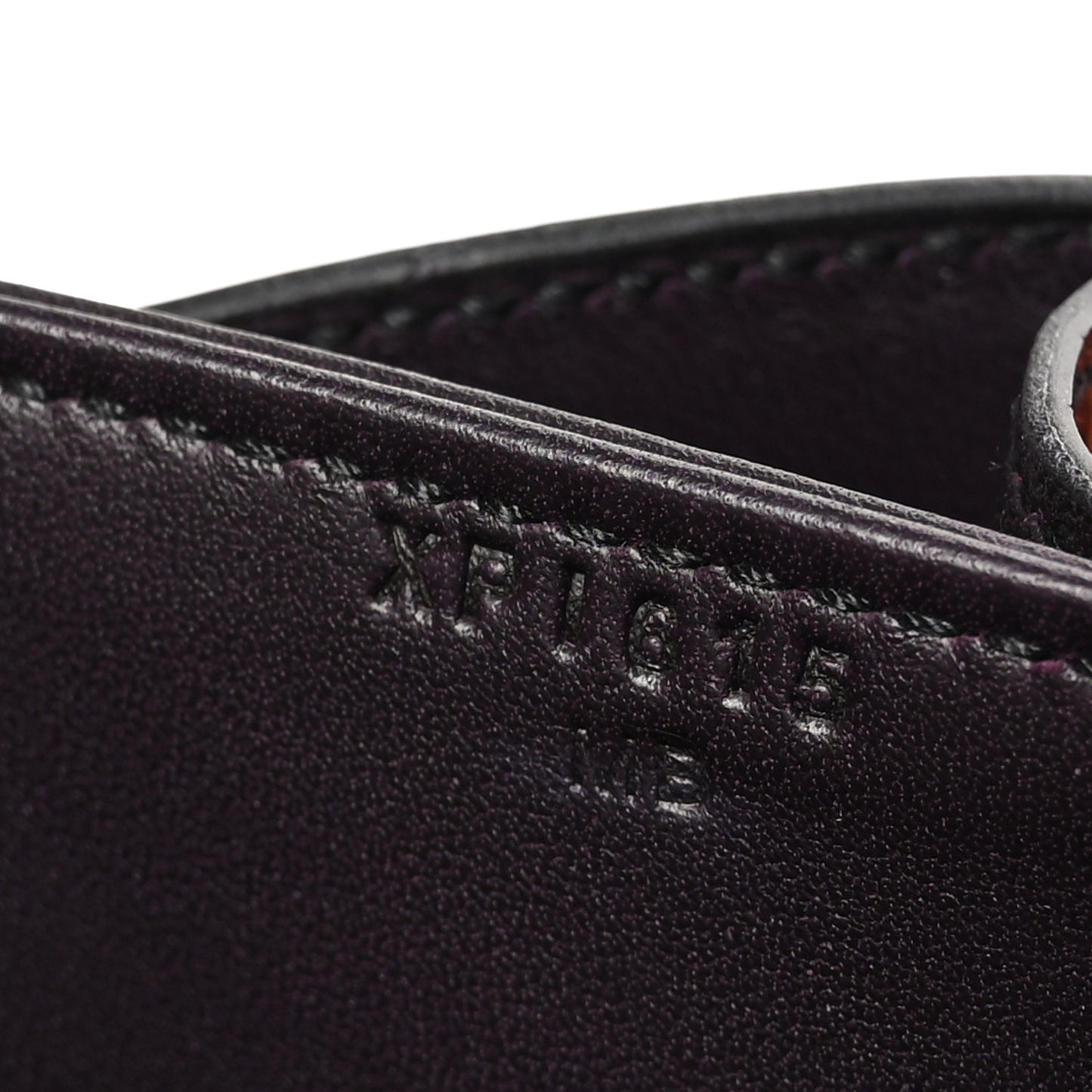 Shiny Alligator Constance 24 Aubergine