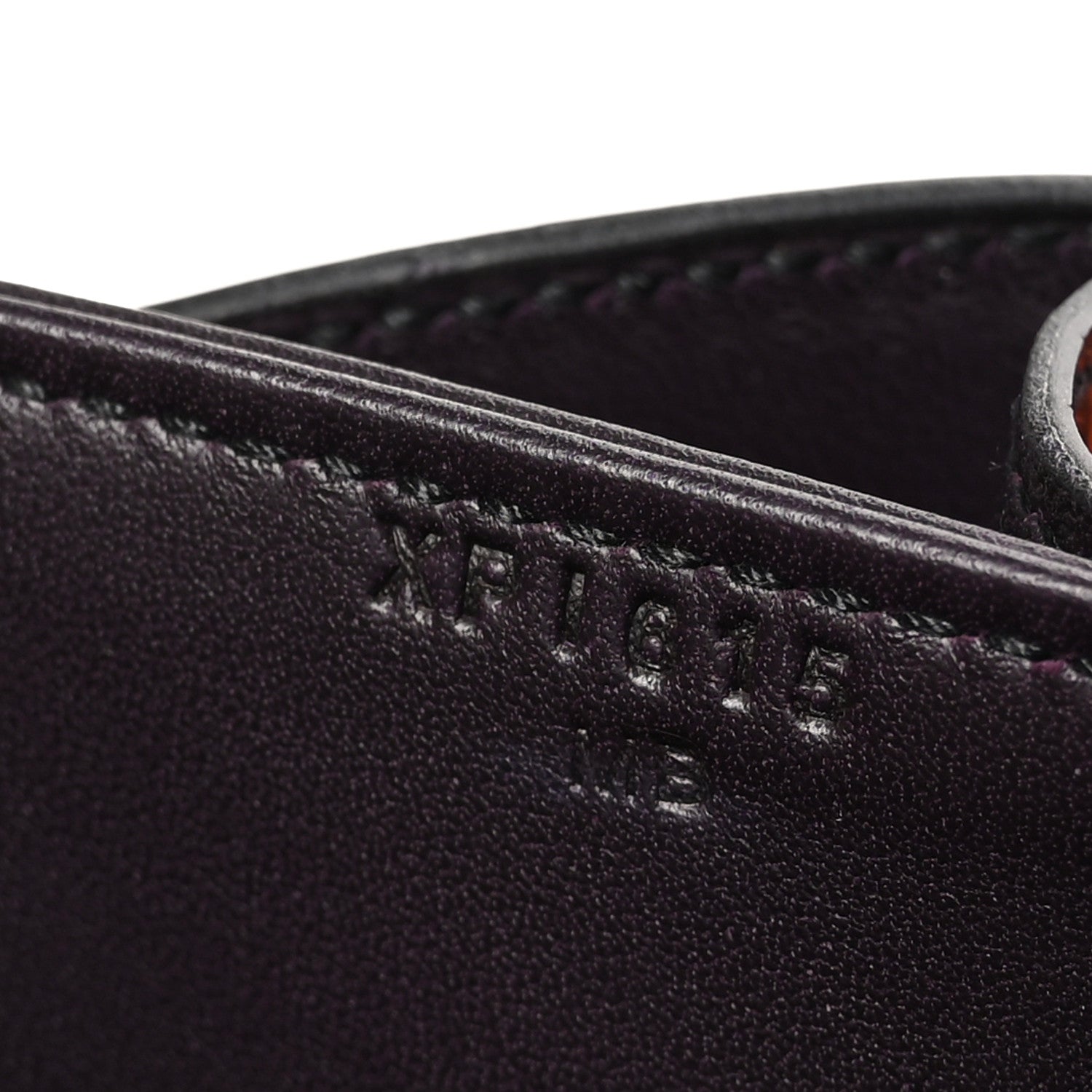 Hermes Shiny Alligator Constance 24 Aubergine 7 of 11
