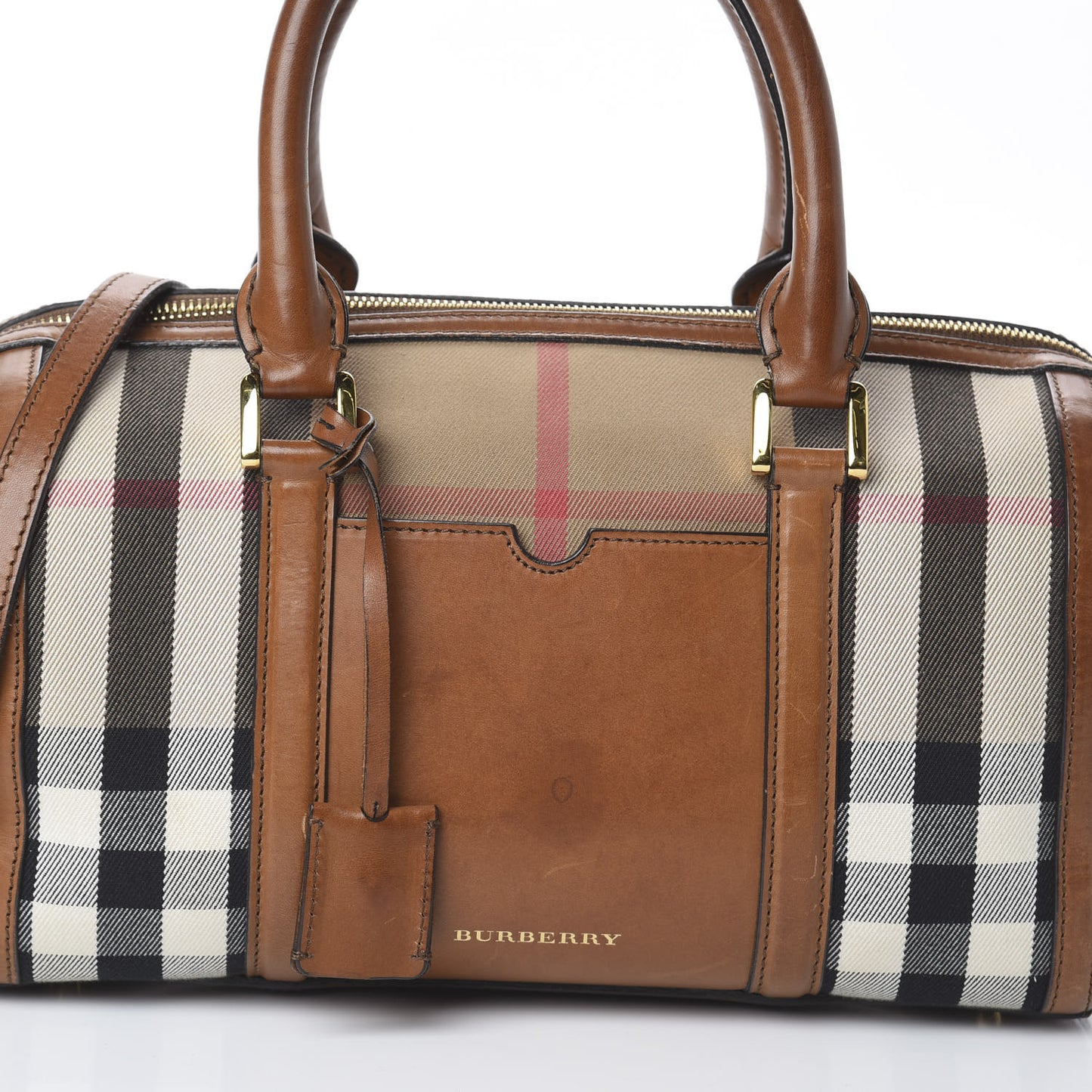 House Check Medium Alchester Bowling Bag Tan