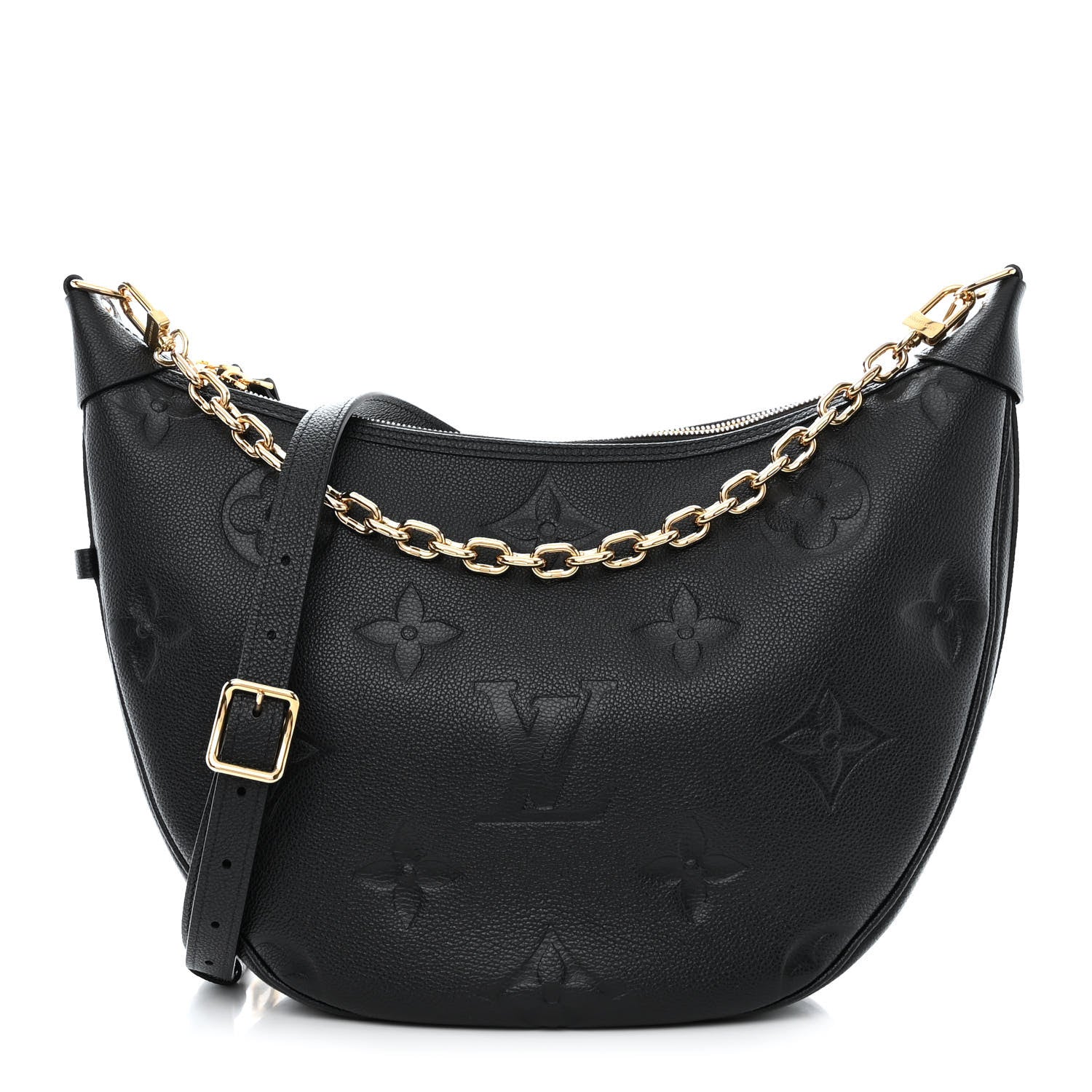 Louis Vuitton Empreinte Monogram Giant Loop Hobo Black 3 of 11
