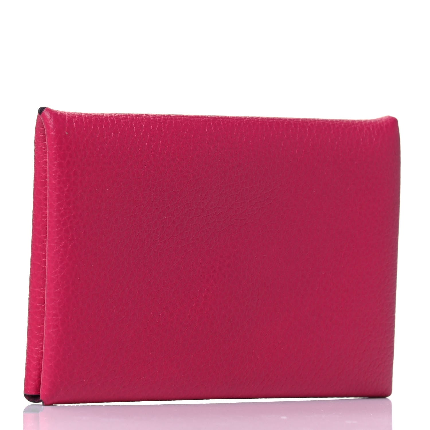 Hermes Evercolor Calvi Card Case Framboise 2 of 5