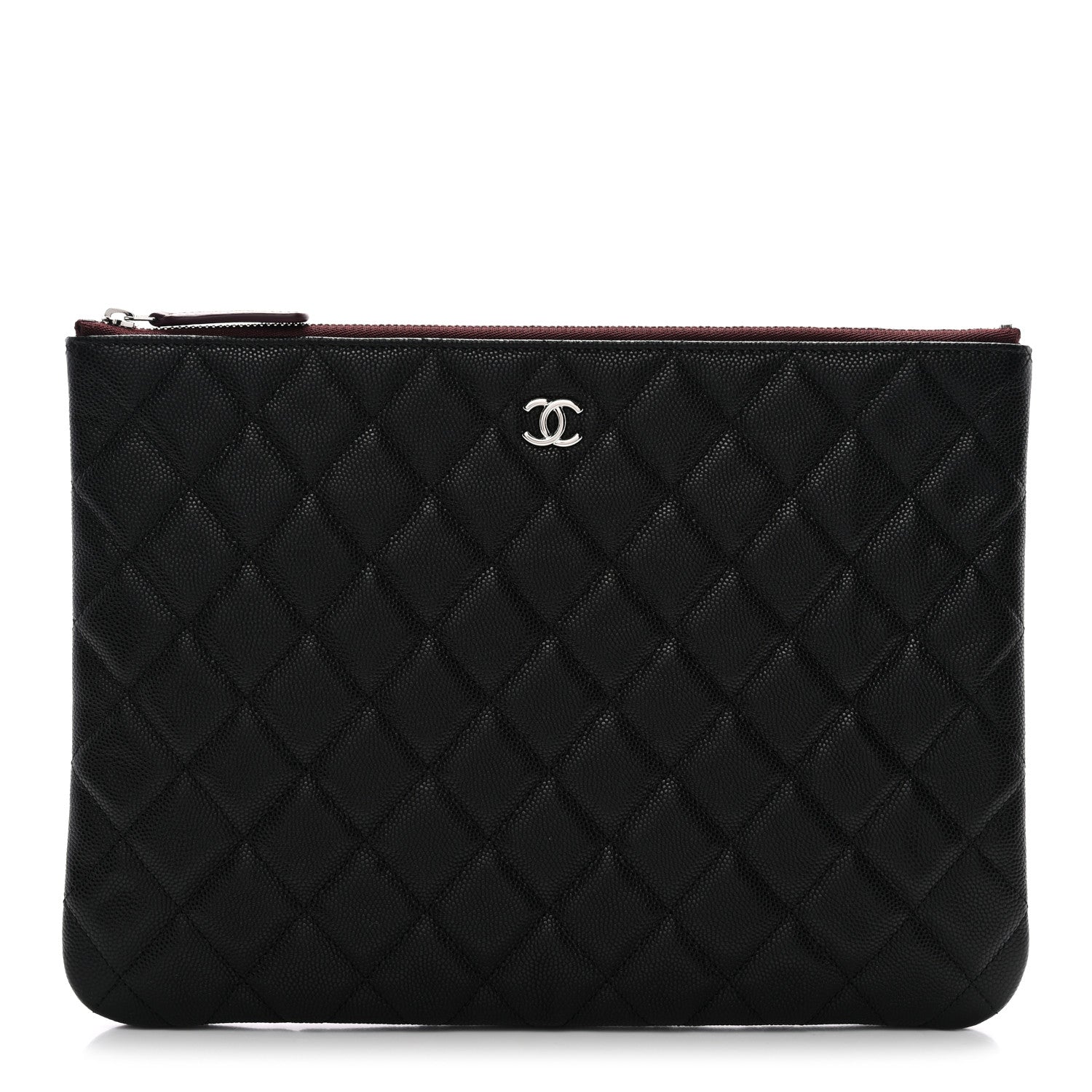 Chanel Caviar Quilted Medium Cosmetic Case Black 1 of 7