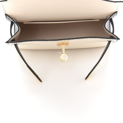 Hermes Epsom Horseshoe Mini Kelly Sellier 20 Craie Black 4 of 10