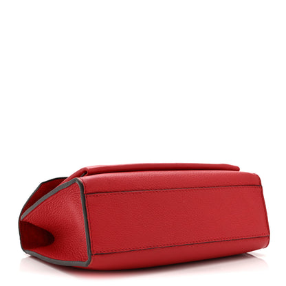 Louis Vuitton Soft Calfskin Mylockme Chain Bag BB Rubis 4 of 9