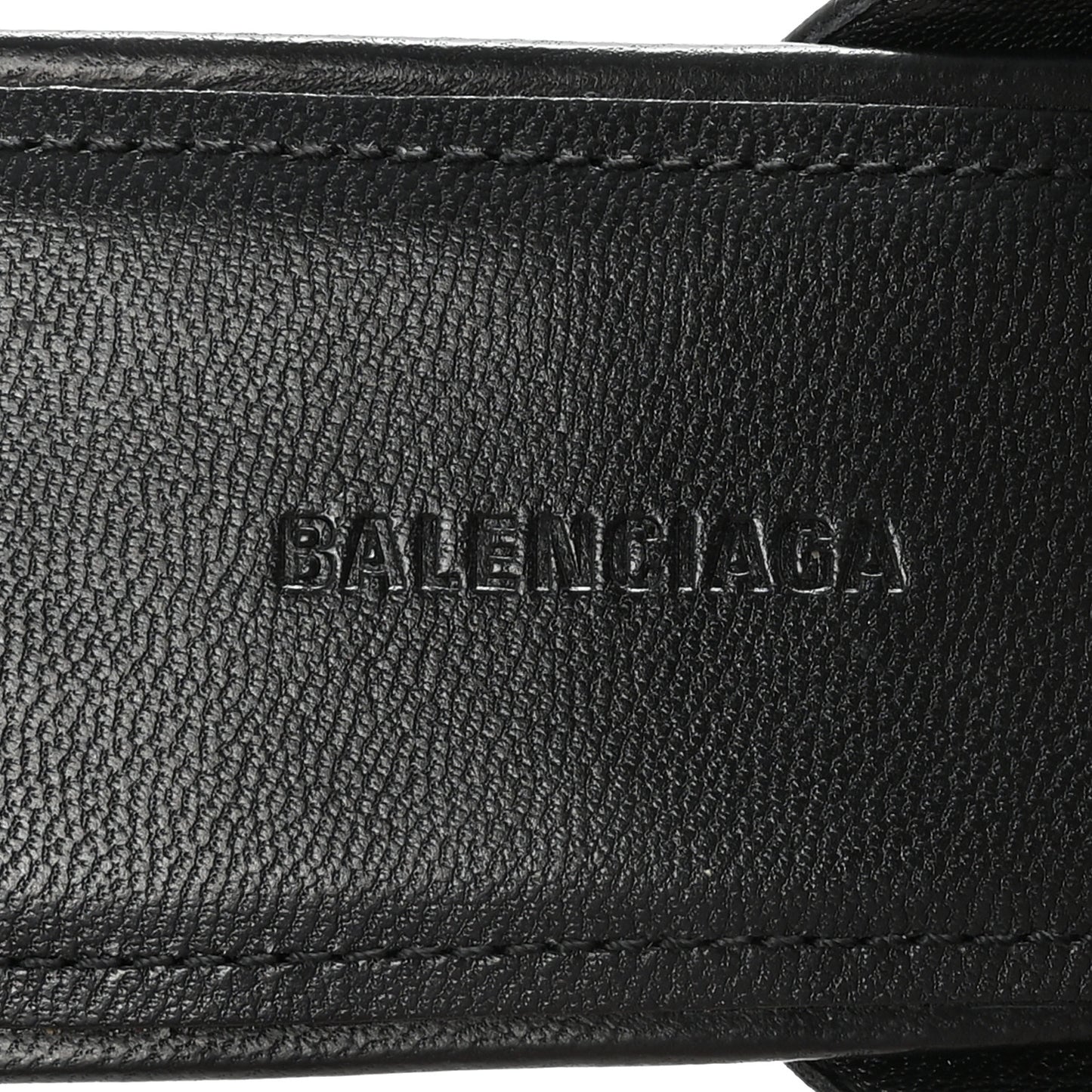 Calfskin Double Square Flat 60mm Sandals 39 Black