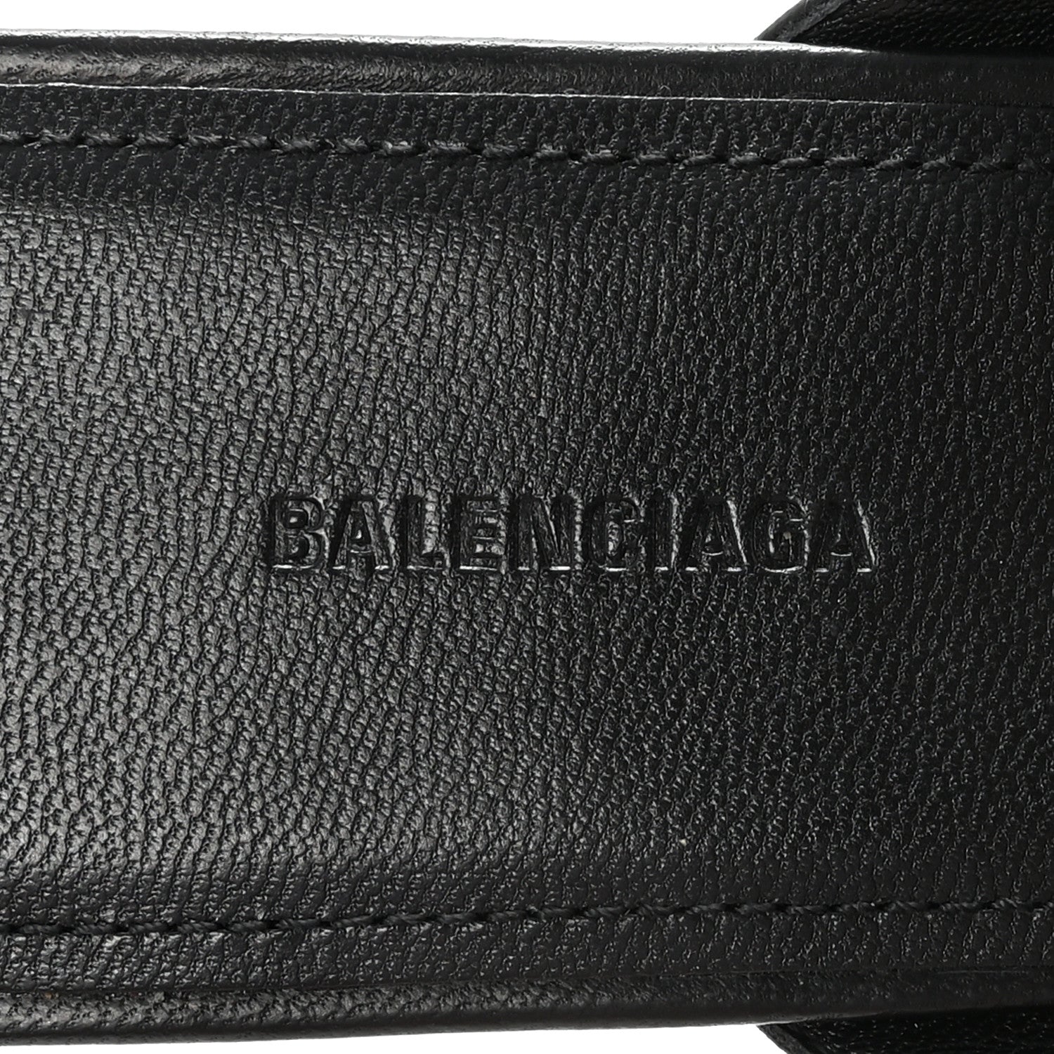 Balenciaga Calfskin Double Square Flat 60mm Sandals 39 Black 8 of 10