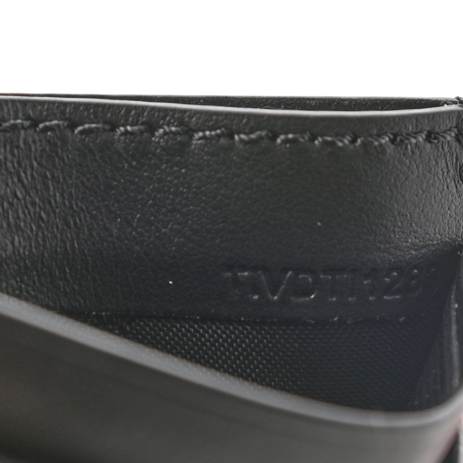 Burberry Vintage Check Calfskin Card Case Black 7 of 7