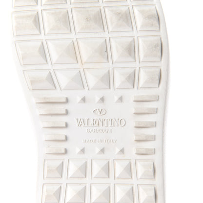 Valentino Garavani Calfskin VLTN Rockstud Open Sneakers 36.5 White 9 of 11
