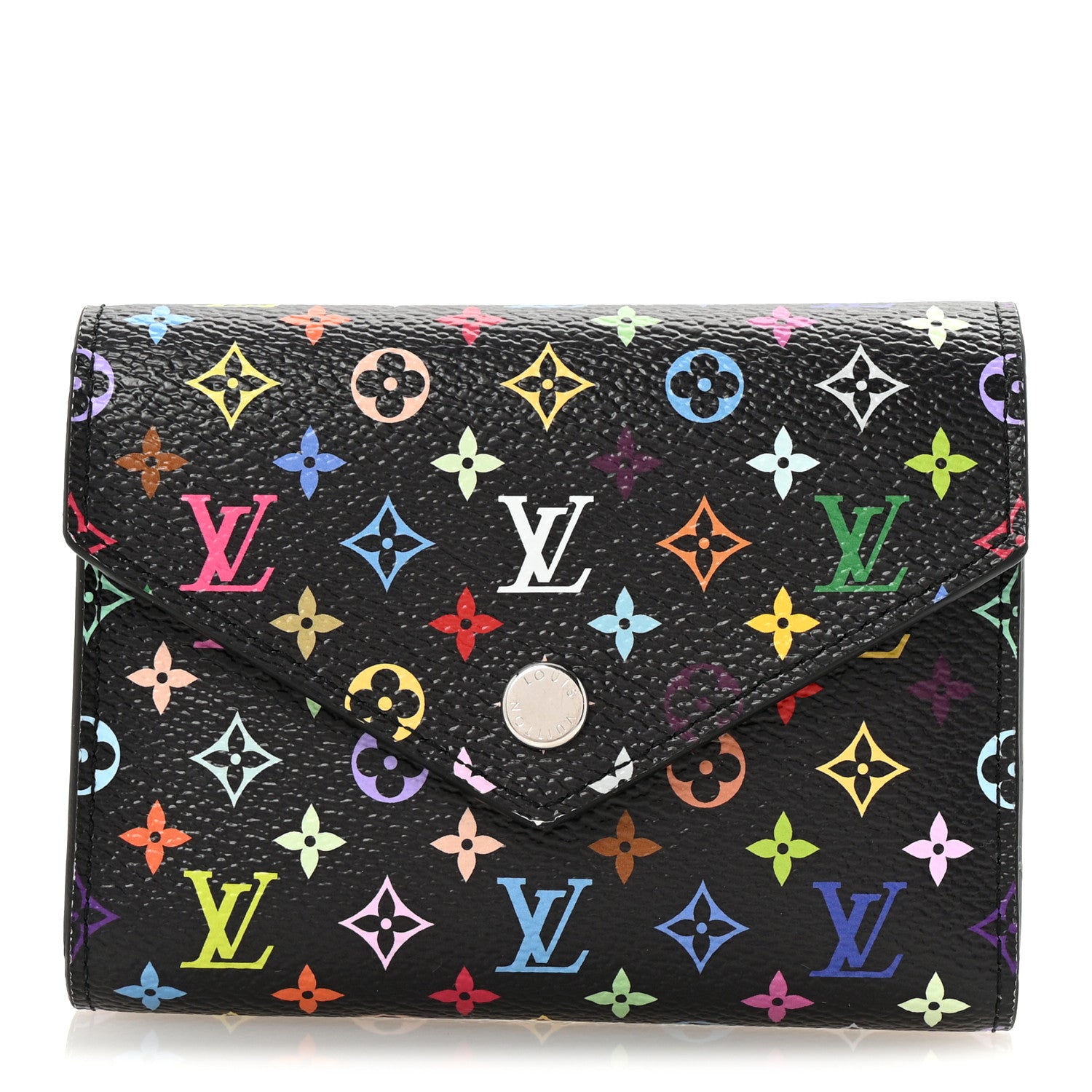 Louis Vuitton LV x TM Monogram Multicolor Victorine Wallet Black 1 of 7