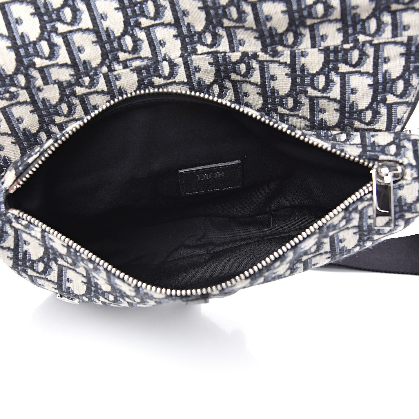 Oblique Mens Saddle Bag Blue