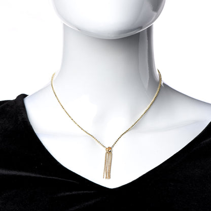 Gucci 18K Yellow Gold Icon Fringe Pendant Necklace 2 of 7
