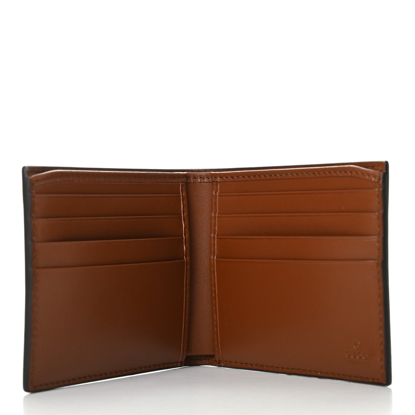 Plutone Calfskin Logo Bi-Fold Wallet Cuir