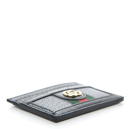 Gucci Calfskin Web GG Ophidia Card Holder Black 4 of 6