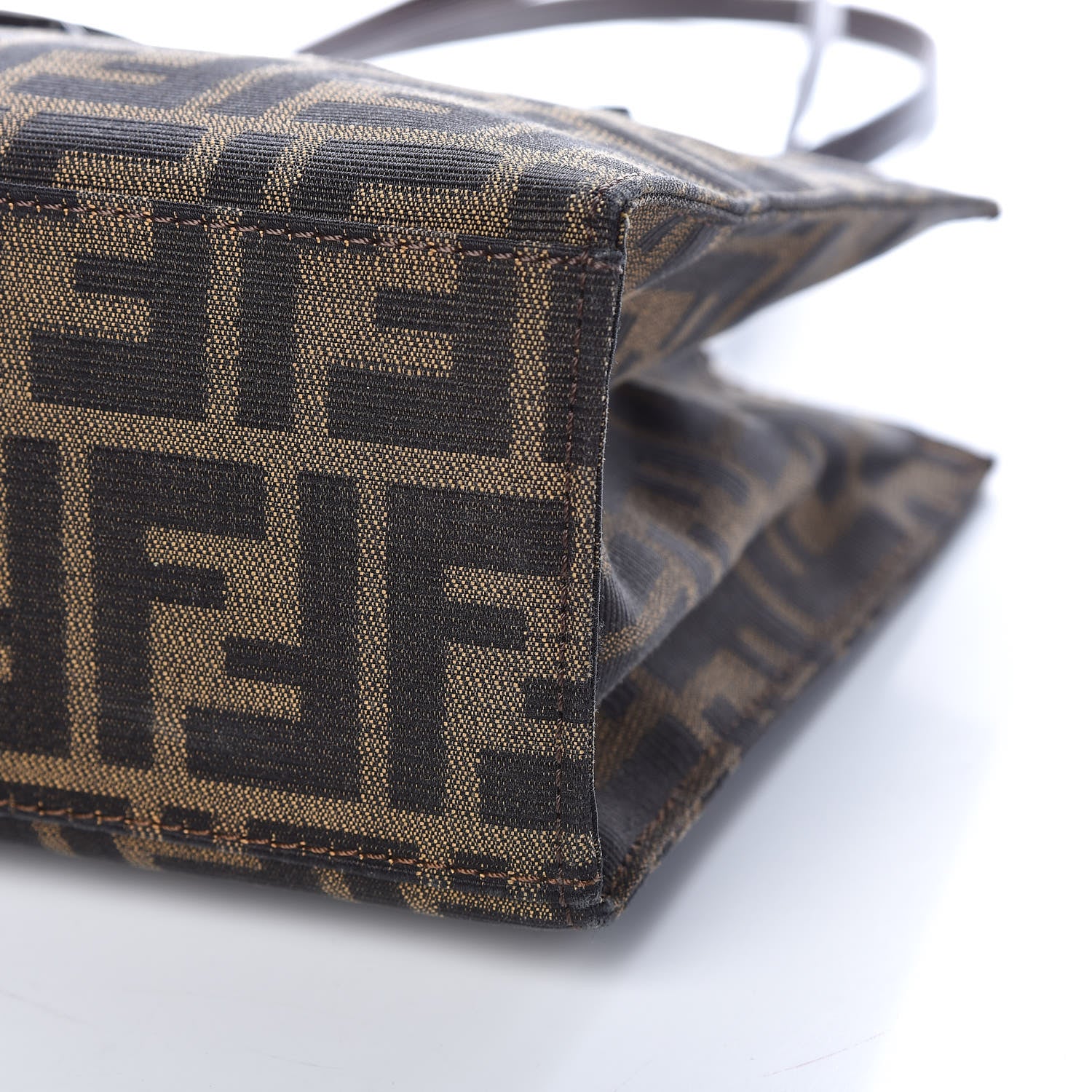 Fendi Zucca Small Shopping Tote Tobacco 12 of 12