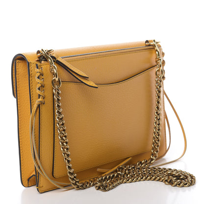 Gucci Textured Calfskin Web Animalier Chain Shoulder Bag Crop 3 of 13