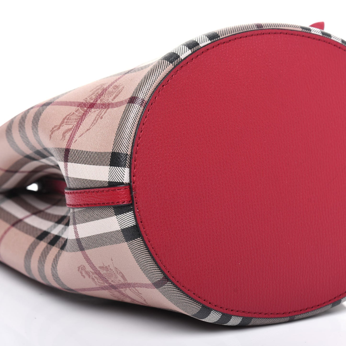 Haymarket Check Colours Small Lorne Bucket Crossbody Poppy Red