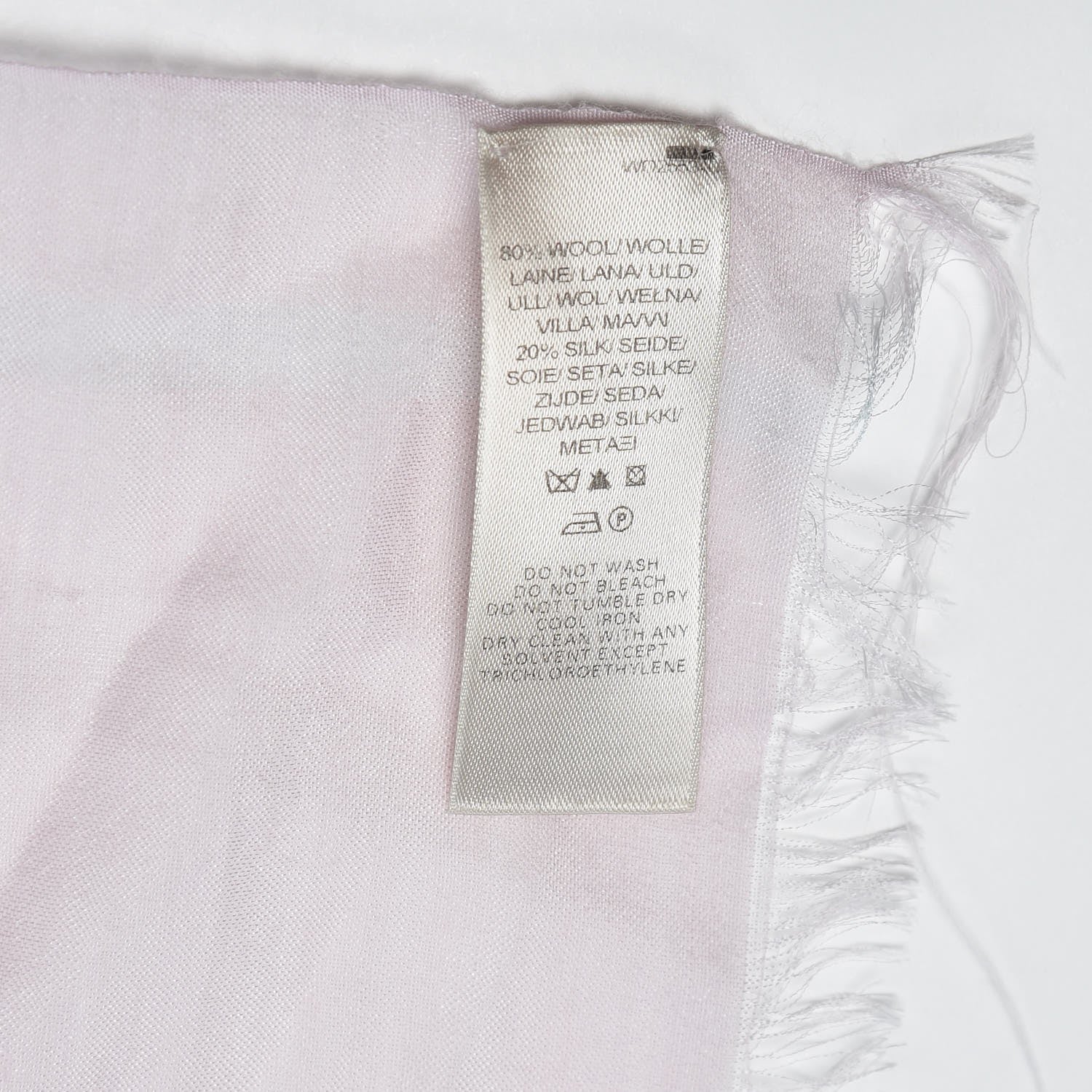 Burberry Wool Silk Giant Check Lightweight Scarf 5 of 5