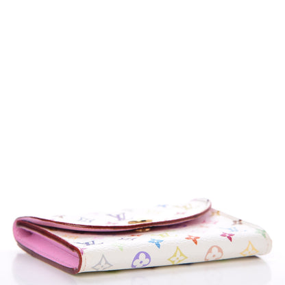 Louis Vuitton Monogram Multicolor Business Card Holder White Litchi 4 of 6