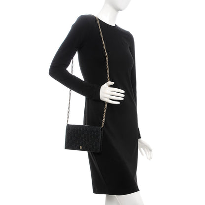 Gucci Guccissima Signature Bowy Chain Wallet Black 2 of 6