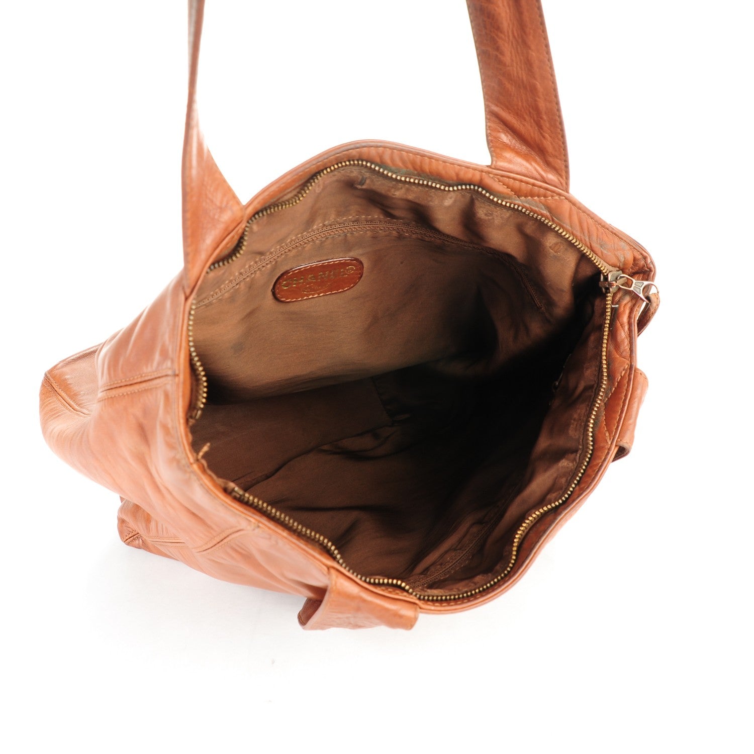 Chanel Lambskin CC Tassel Shoulder Bag Light Brown 5 of 16