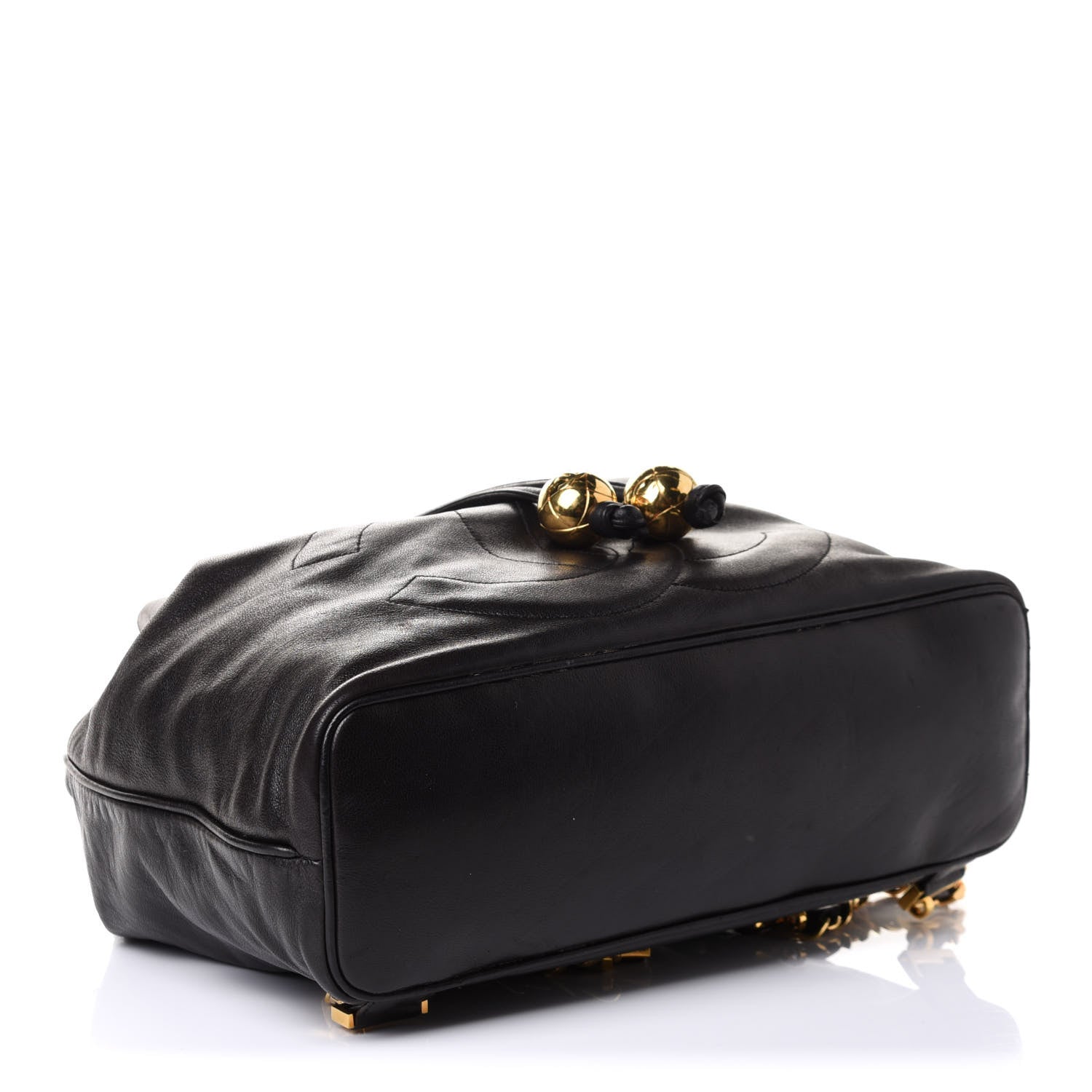 Chanel Lambskin CC Drawstring Backpack Black 3 of 10